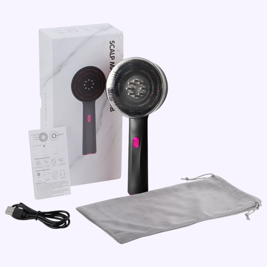 XeonaBrush - Brosse de Massage Électrique avec Lumière Rouge