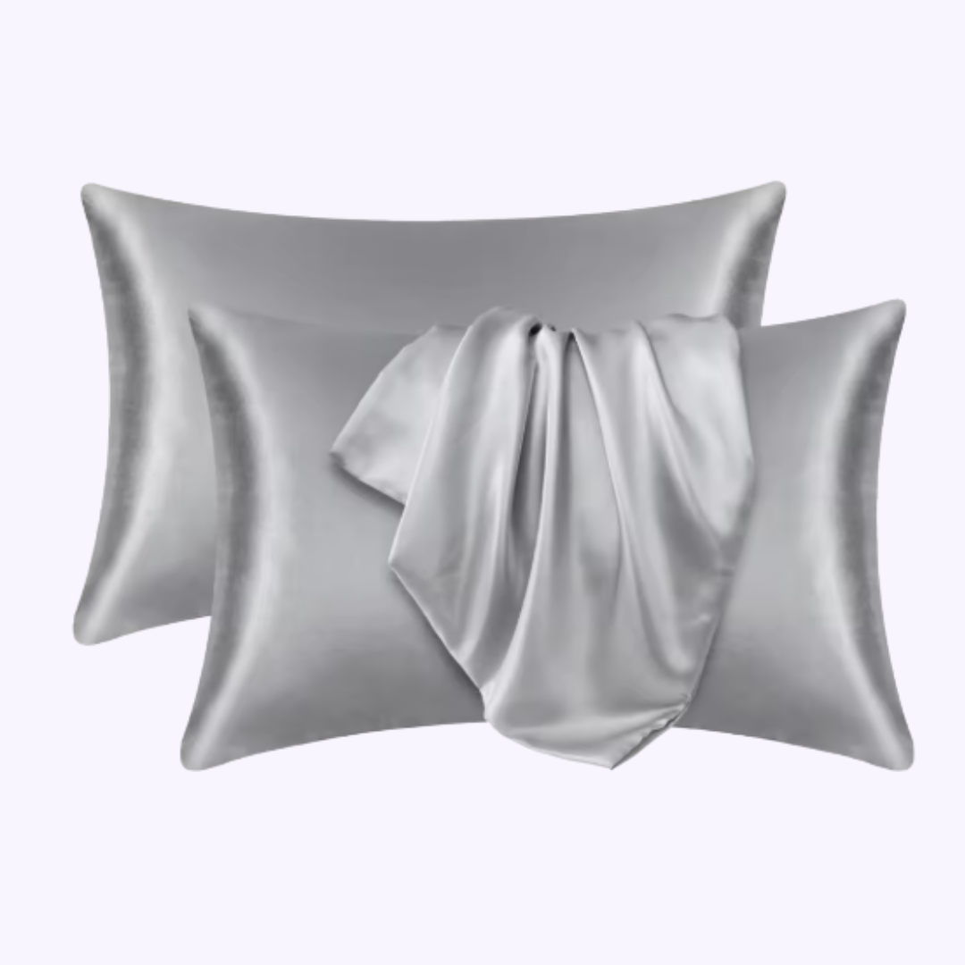 Taie d'oreiller en satin - 2PCS