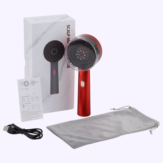 XeonaBrush - Brosse de Massage Électrique avec Lumière Rouge