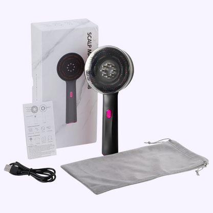 XeonaBrush - Brosse de Massage Électrique avec Lumière Rouge