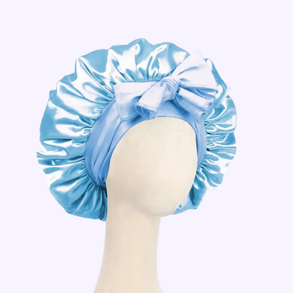 Bonnet en satin ajustable