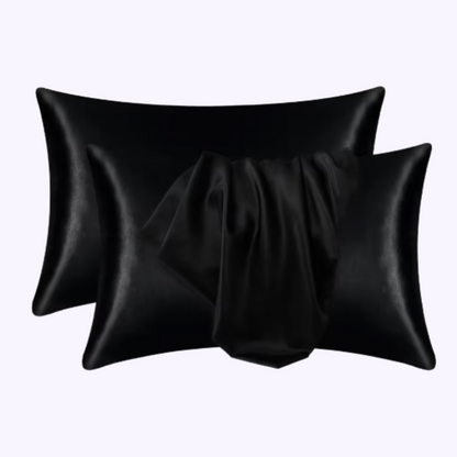 Taie d'oreiller en satin - 2PCS