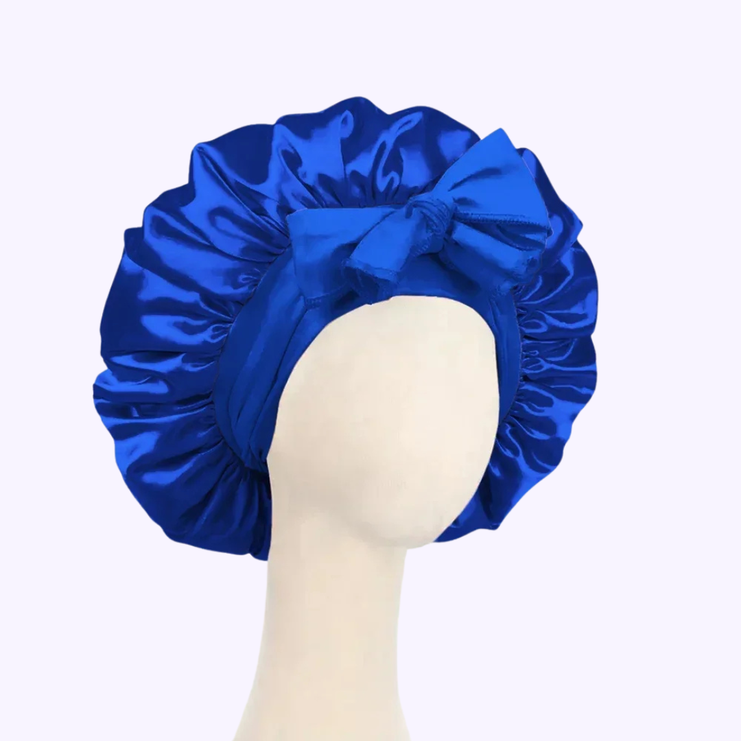 Bonnet en satin ajustable