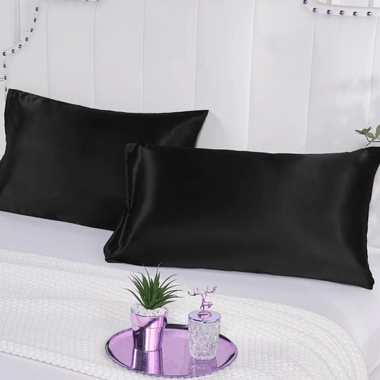 Taie d'oreiller en satin - 2PCS